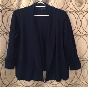 Navy Open Cardigan